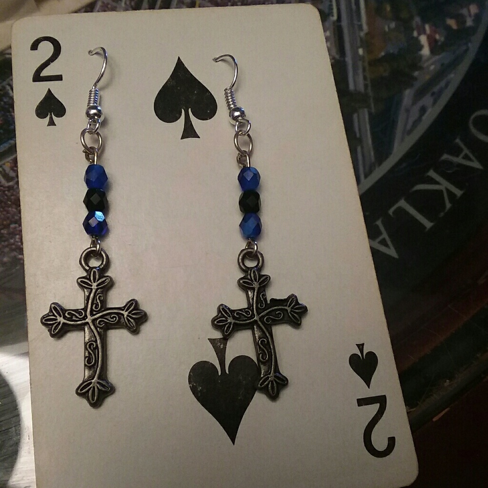 Cross earrings
